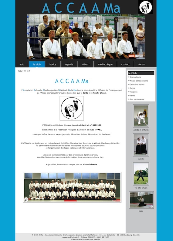 Aperçu du site accaama.org