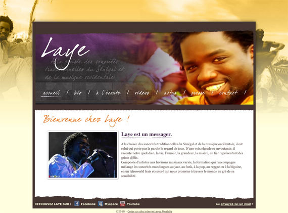 Aperçu du site de Laye